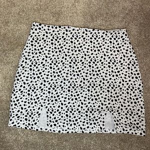Kendall and Kylie animal print mini skirt